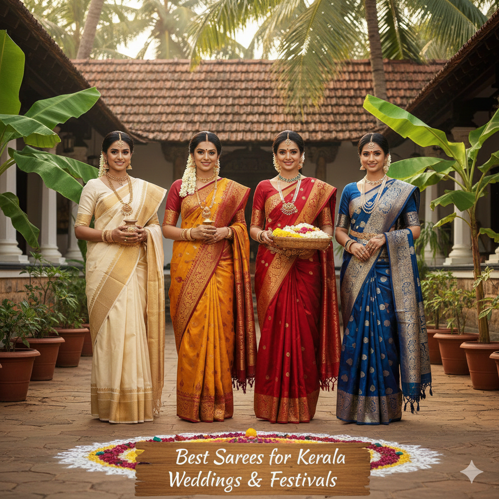 Best Sarees for Kerala Weddings and Festivals – Complete Buying Guide (2026)