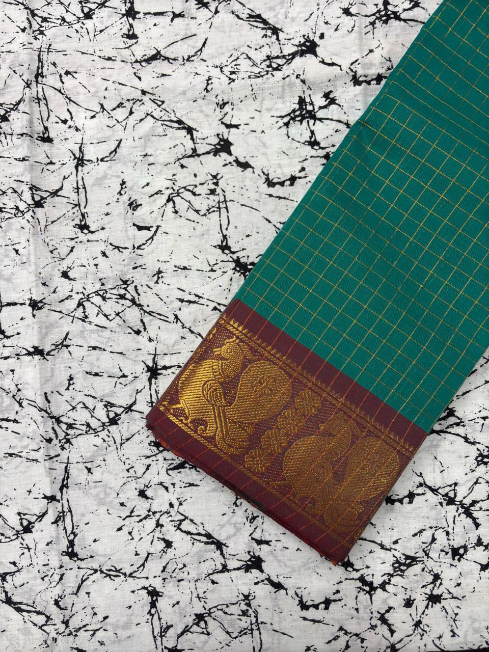 Chettinad cotton saree without blouse