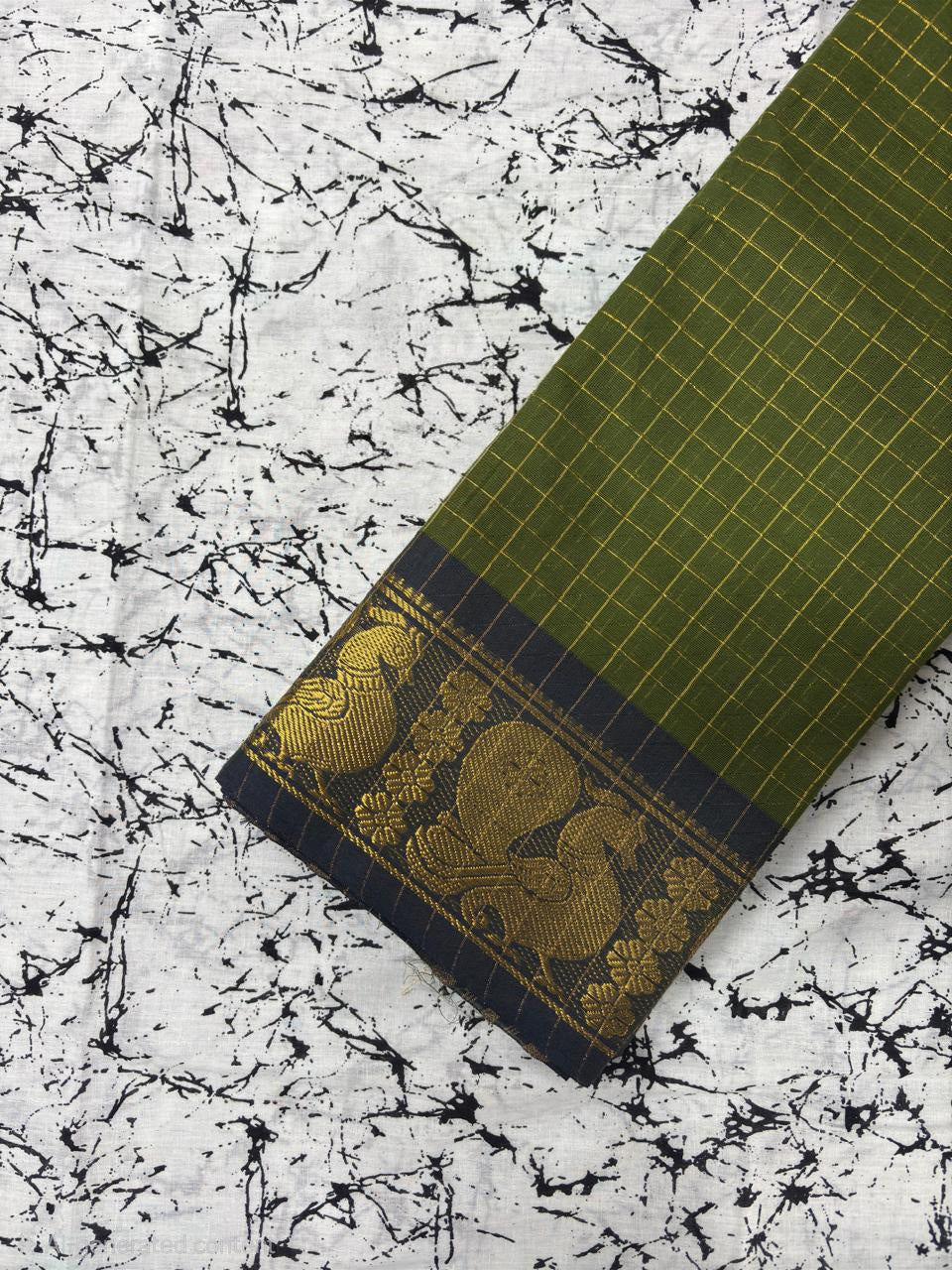 Chettinad cotton saree without blouse