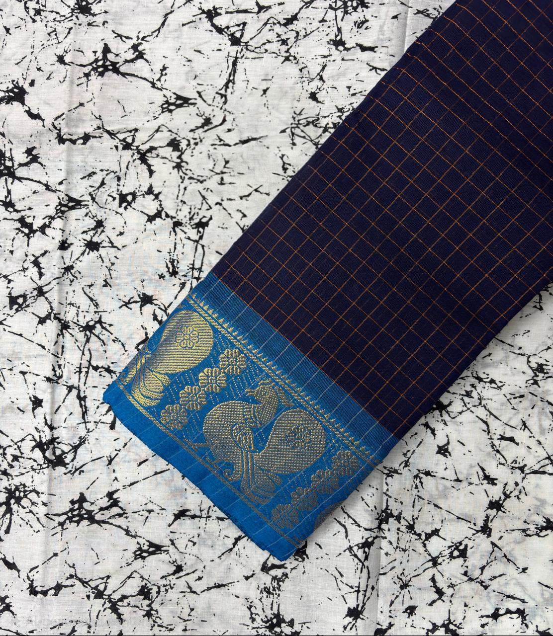 Chettinad cotton saree without blouse