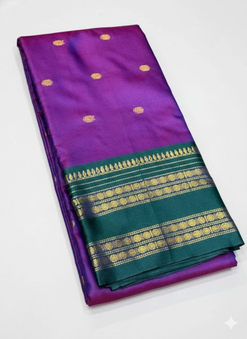 Korvai semi soft silk saree