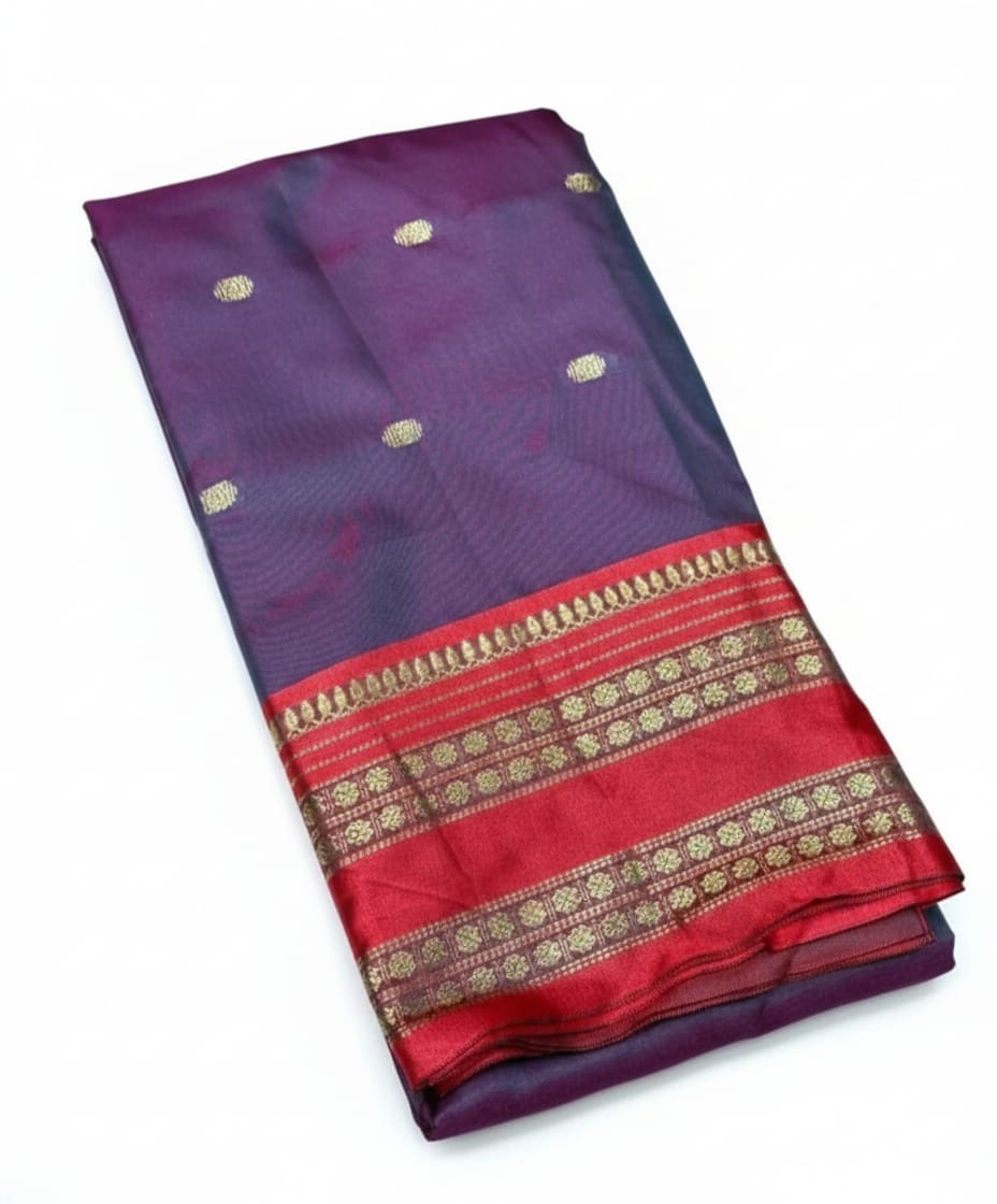 Korvai semi soft silk saree