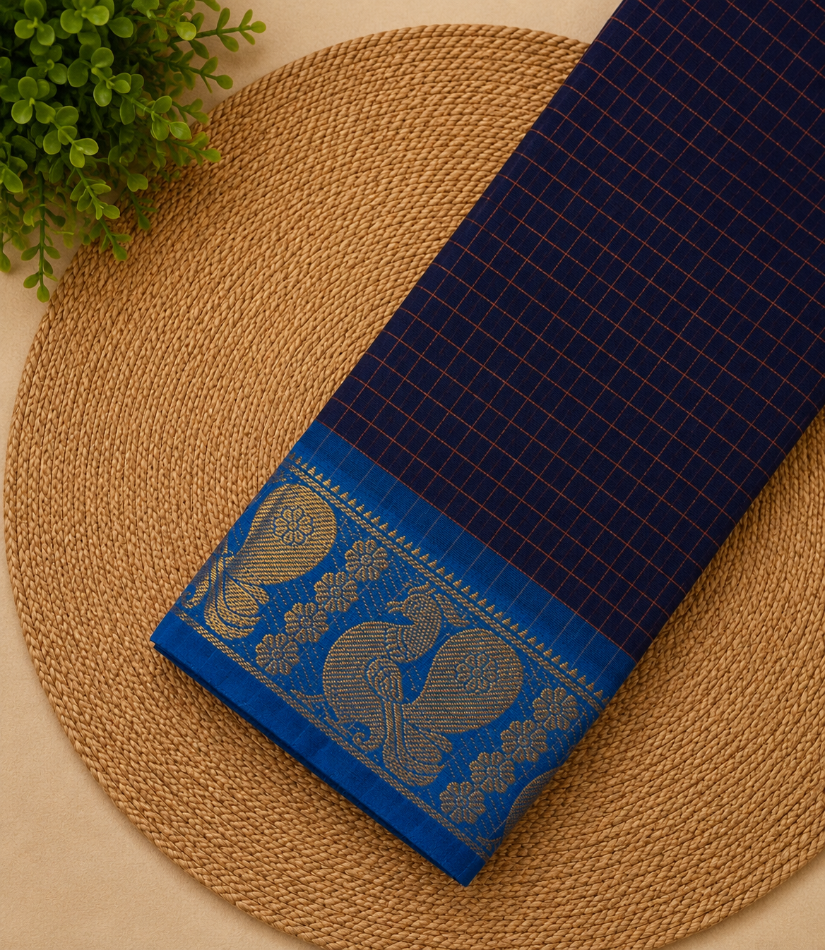 C-ZChettinad cotton saree