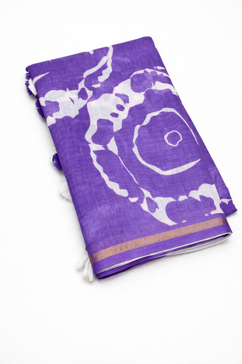B-Linen saree with blouse
