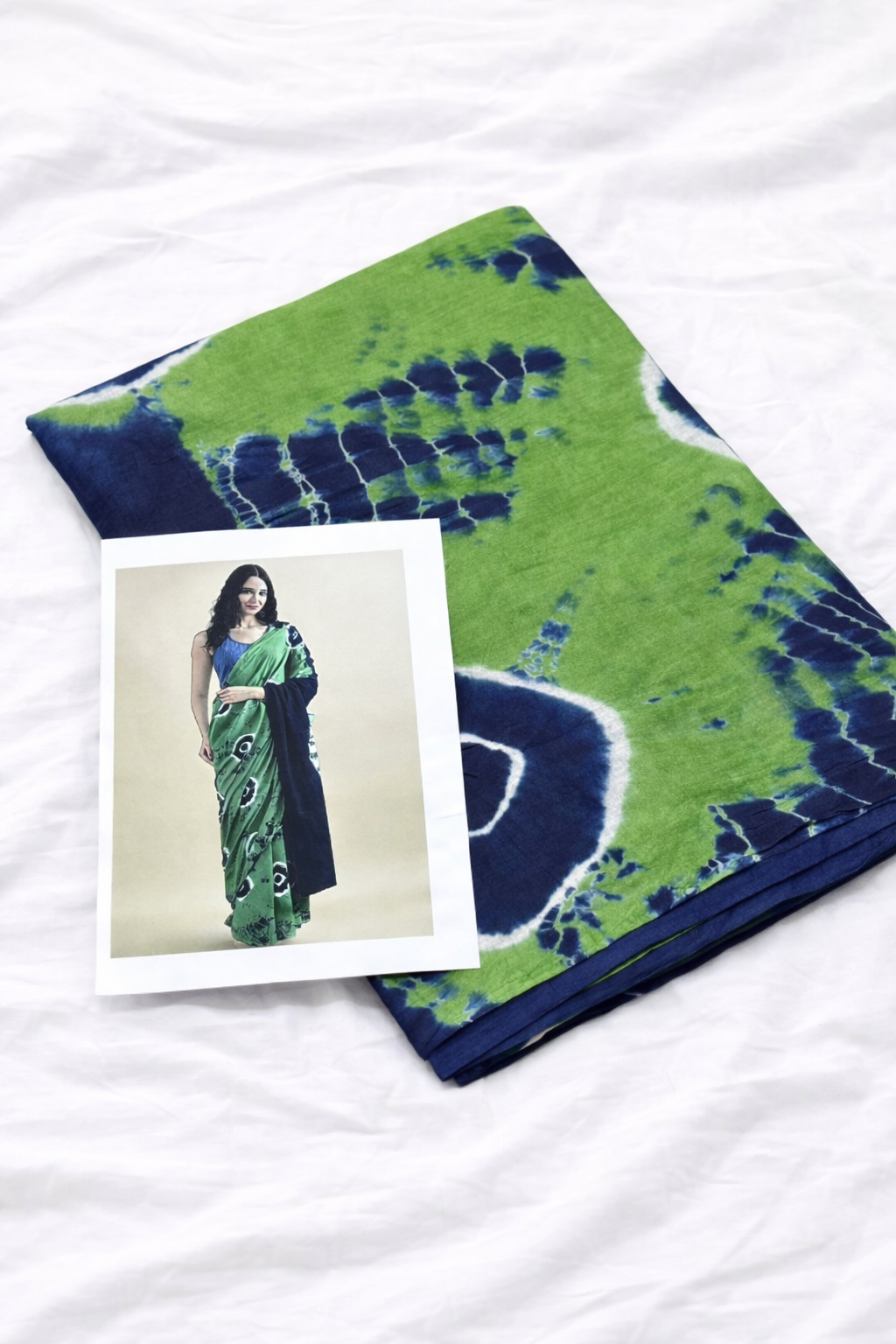 B-Mulmul cotton saree with blouse