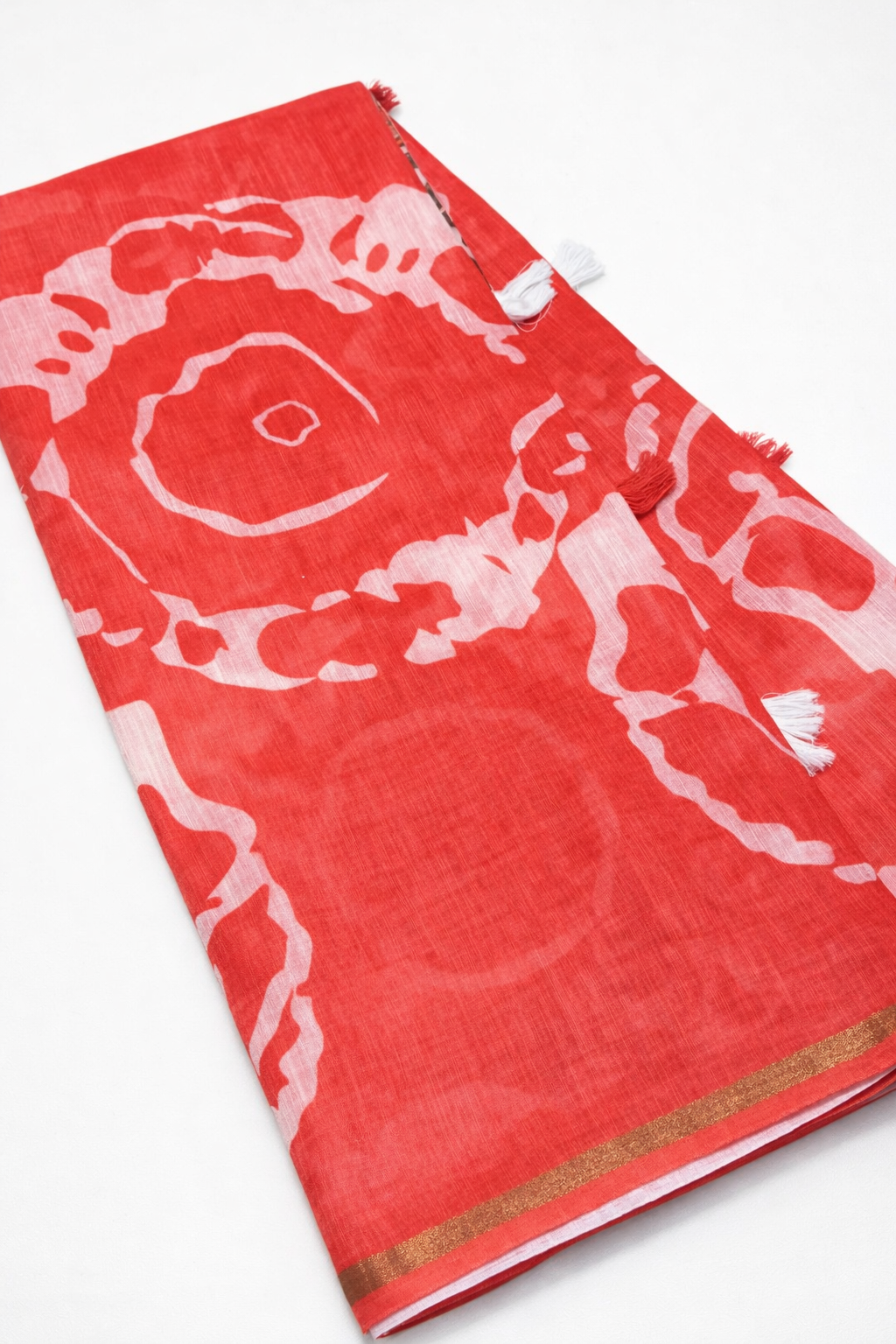 Linen saree with blouse