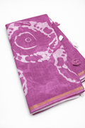 B-Linen saree with blouse
