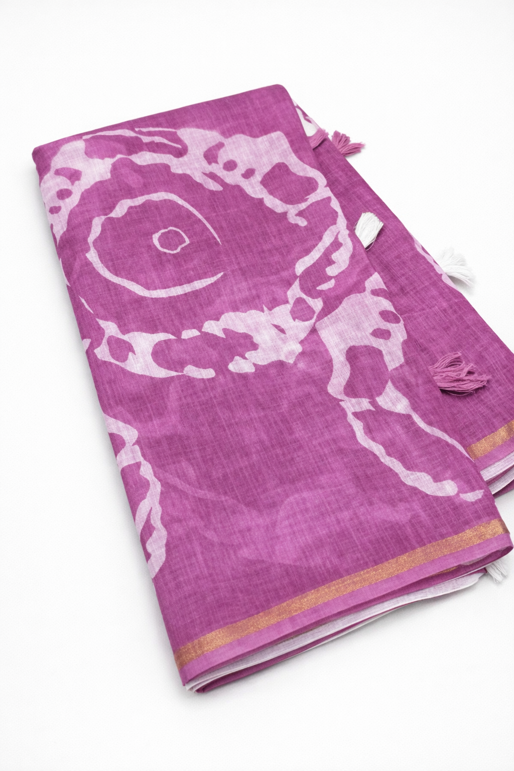 B-Linen saree with blouse