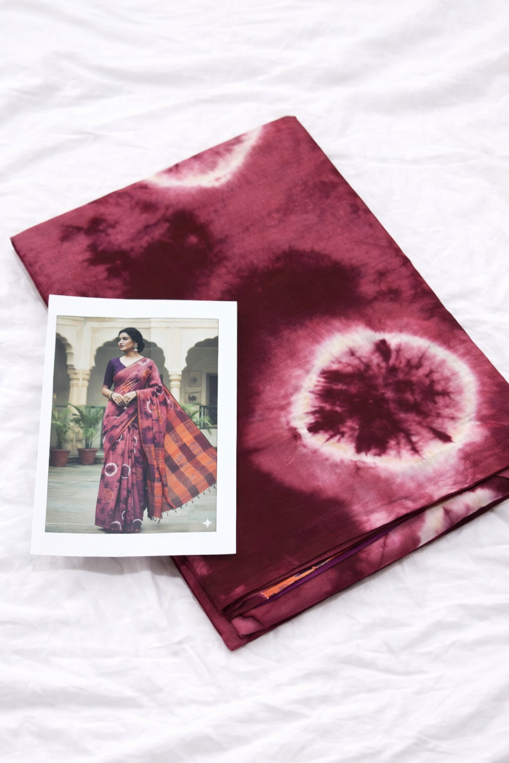 Mulmul cotton saree with blouse