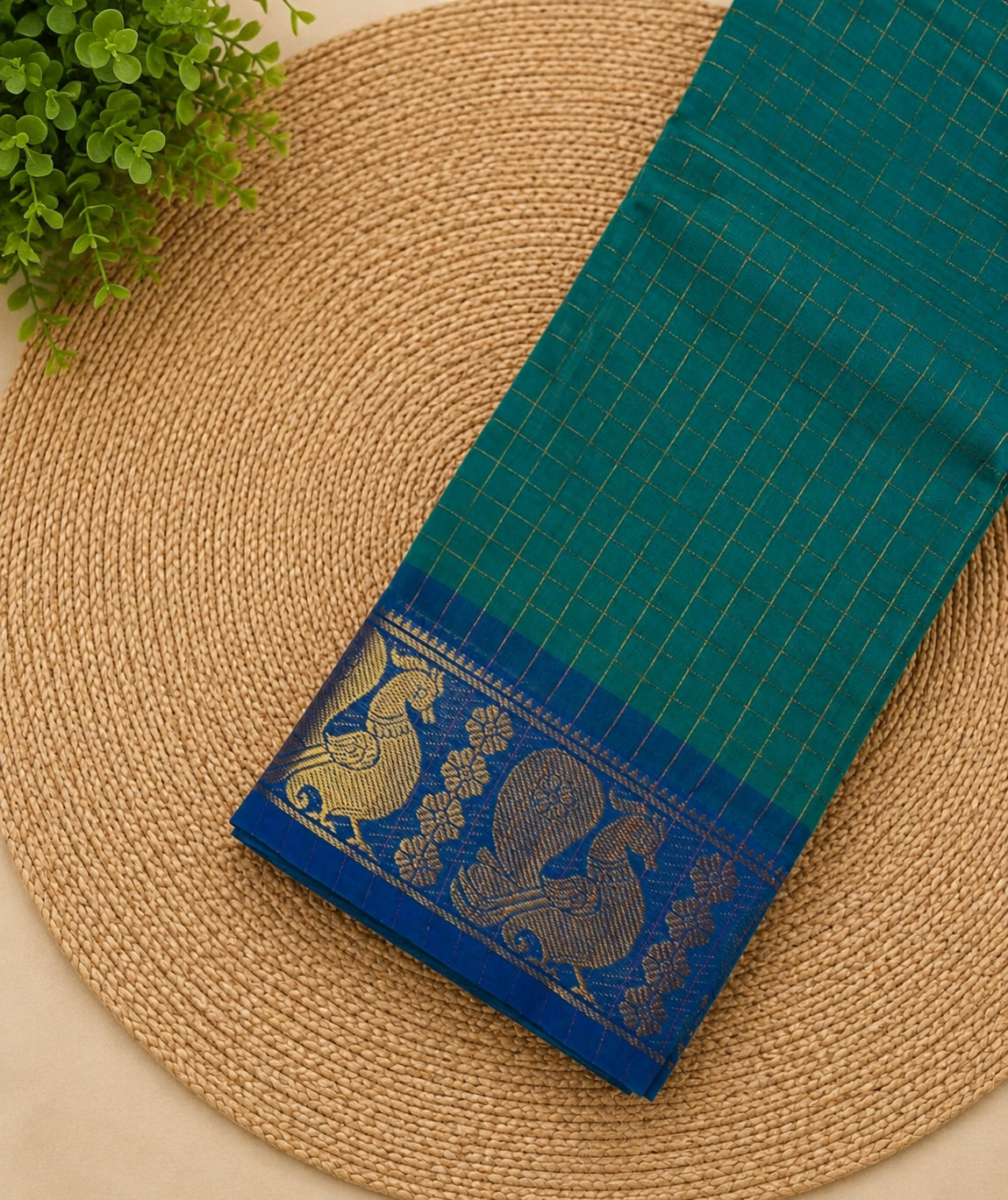 C-ZChettinad cotton saree